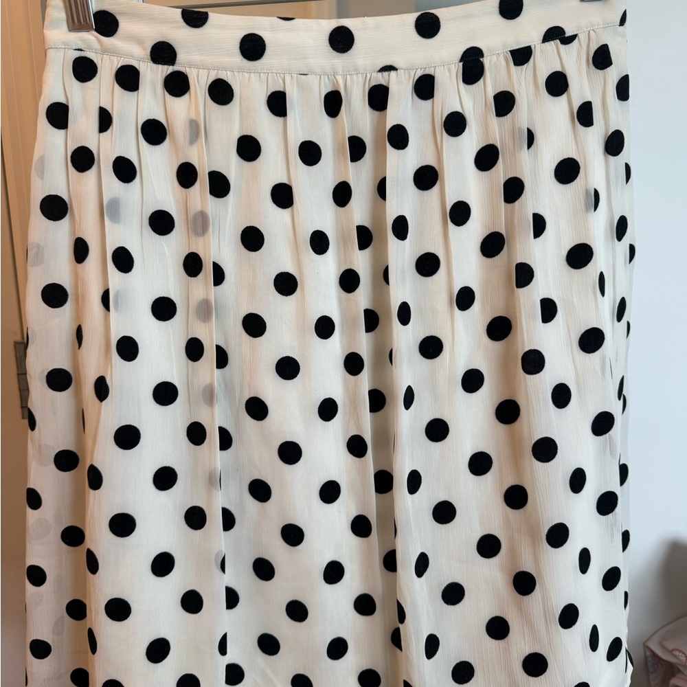 J Crew Polka Dot Skirt in Black and White. A-line skirt in good condition